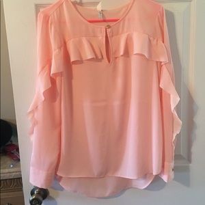 Pink Ruffle Shirt